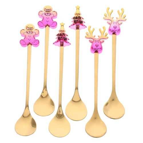 TIDTALEO 6Stücke Teiliges Dessertlöffel Set Süße Kaffeelöffel für Tee und Weihnachtsgeschenke Eleganter Geschenkverpackung Vielseitig und Robust TIDTALEO 6Stücke Teiliges Dessertlöffel Set Süße Kaffeelöffel für Tee und Weihnachtsgeschenke Eleganter Geschenkverpackung Vielseitig und Robust von TIDTALEO