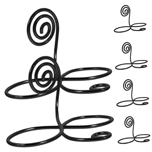 TIDTALEO 6stücke Teiliges Tischkartenhalter Für Hochzeiten Platzkartenhalter Fotohalter Stabile Konstruktion Für Tischnummern Und Notizen Elegantes Design in Schwarz Und Gold von TIDTALEO