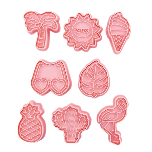 TIDTALEO 8Stücke Teiliges Sommerstrand Keksformen Ausstechformen mit Flamingo und Palmenblatt Design für Kreative Keksdekoration Hochwertigem Lebensmittelechtem TIDTALEO 8Stücke Teiliges Sommerstrand Keksformen Ausstechformen mit Flamingo und Palmenblatt Design für Kreative Keksdekoration Hochwertigem Lebensmittelechtem von TIDTALEO