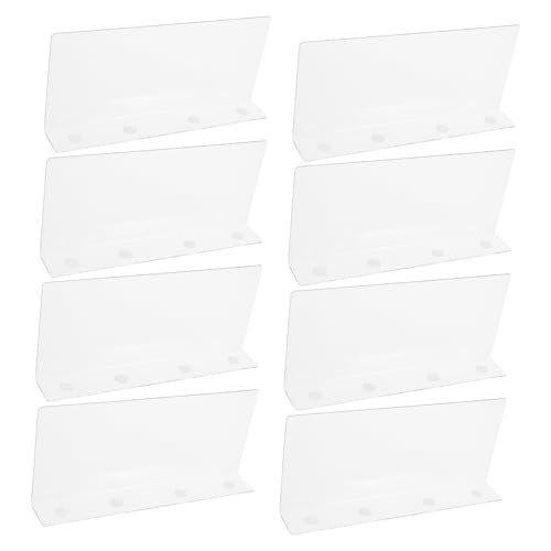 TIDTALEO 8Stücke Transparente Regalteiler aus Verstellbare Schrankorganisatoren für Kleidung Handtücher Schuhe Platzsparendes Design und Einfache Installation von TIDTALEO