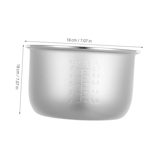 TIDTALEO Aluminiumlegierung Reiskocher Innentopf Antihaftbeschichtung Schnelles Erhitzen Multifunktionaler Ersatz für Elektrischen Schnellkochtopf zum Dünsten und Porridge Zubereiten TIDTALEO Aluminiumlegierung Reiskocher Innentopf Antihaftbeschichtung Schnelles Erhitzen Multifunktionaler Ersatz für Elektrischen Schnellkochtopf zum Dünsten und Porridge Zubereiten von TIDTALEO