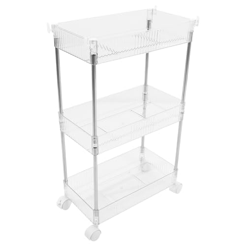 TIDTALEO Badezimmer Rollwagen Stufig Mobiler Organizer mit Rädern für Küche Büro und Badezimmer Vielseitiger Trolley Wagen für Einfache Aufbewahrung und Transport TIDTALEO Badezimmer Rollwagen Stufig Mobiler Organizer mit Rädern für Küche Büro und Badezimmer Vielseitiger Trolley Wagen für Einfache Aufbewahrung und Transport von TIDTALEO