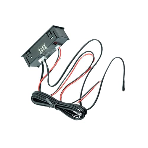 TIDTALEO Digitales Auto Thermometer mit Uhr und Saugfunktion Rot Geeignet für Innen und Außentemperaturmessung für Klimaanlagen Kühlschränke und Aquarien TIDTALEO Digitales Auto Thermometer mit Uhr und Saugfunktion Rot Geeignet für Innen und Außentemperaturmessung für Klimaanlagen Kühlschränke und Aquarien von TIDTALEO