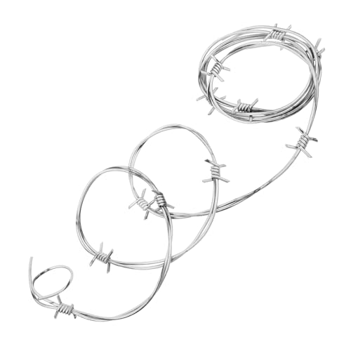 TIDTALEO Drahtketten Requisiten Realistisch Verrostet Groß Gotisch Halloween Requisiten Stacheldraht Cosplay Gruselige Party Horror Skelett Stacheldraht Rave TIDTALEO Drahtketten Requisiten Realistisch Verrostet Groß Gotisch Halloween Requisiten Stacheldraht Cosplay Gruselige Party Horror Skelett Stacheldraht Rave von TIDTALEO