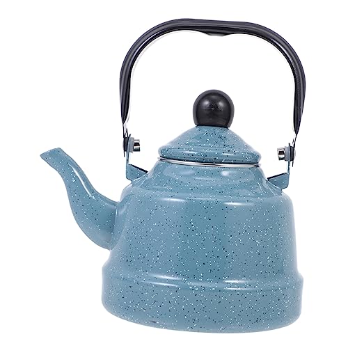 TIDTALEO Emaillierte Vintage Wasserkocher für Herdplatte Langlebig und Tragbar für Tee Kaffee und Retro Design Leicht zu Reinigen von TIDTALEO