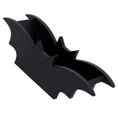 TIDTALEO Gothic-Stil Aufbewahrungsbox Halloween Fledermaus Organizer Haushalt Holz Aufbewahrungsbox Tischdekoration von TIDTALEO