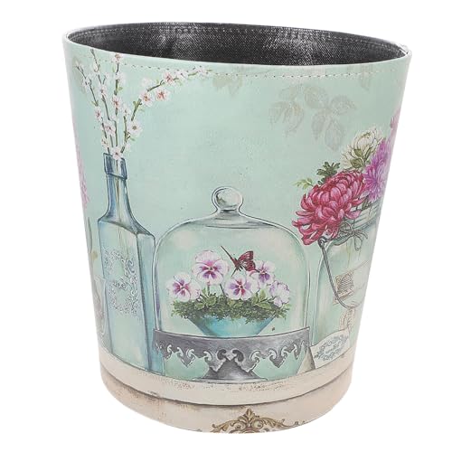 TIDTALEO Großer Mülleimer aus PU Material mit Wasserabweisendem Material und Europäischem Stil Vielseitiger Abfallbehälter für Zuhause Büro Küche und Bad Wiederverwendbar und Pflegeleicht von TIDTALEO