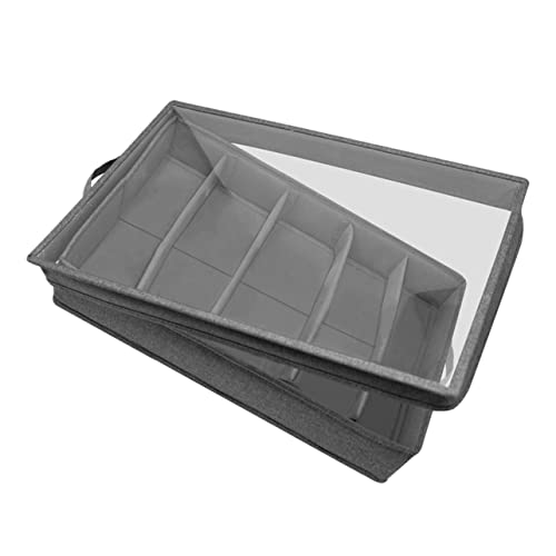 TIDTALEO Haushaltsgeschirrspeicherbox mit Deckel Multi Grid Besteckorganisator für Küche Fächer Staubdicht Abnehmbar Sicher für Gabeln Messer Löffel und TIDTALEO Haushaltsgeschirrspeicherbox mit Deckel Multi Grid Besteckorganisator für Küche Fächer Staubdicht Abnehmbar Sicher für Gabeln Messer Löffel und von TIDTALEO