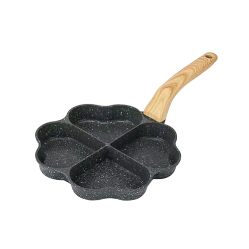 TIDTALEO Herz Eierpfanne mit Holzgriff Antihaftbeschichtet für Perfektes Frühstück Leaf Clover Design Leicht zu Reinigen für Zuhause TIDTALEO Herz Eierpfanne mit Holzgriff Antihaftbeschichtet für Perfektes Frühstück Leaf Clover Design Leicht zu Reinigen für Zuhause von TIDTALEO