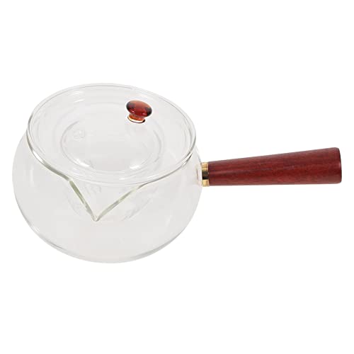 TIDTALEO Hitzebeständiger Glasteekessel mit Seitengriff Kleiner Teekocher für Tee Teeliebhaber und Teestuben für Blütentee und Kräutertee TIDTALEO Hitzebeständiger Glasteekessel mit Seitengriff Kleiner Teekocher für Tee Teeliebhaber und Teestuben für Blütentee und Kräutertee von TIDTALEO