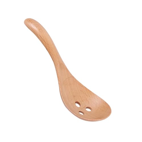 TIDTALEO Hölzerner Doppelknoander Schachtel Skimmer Scoop Japanisches Sieb Löffel Küchengerät aus Hochwertigem Holz Ergonomischer Griff zum Schaufeln von Knödeln und Anderen von TIDTALEO