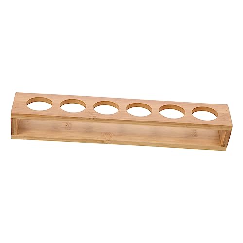 TIDTALEO Holz Schnapsglas Halter für Whisky und Tequila Eleganter Organizer mit Kleinen Löchern für Gläser Kompakte für Partys und Hauswärmungen von TIDTALEO