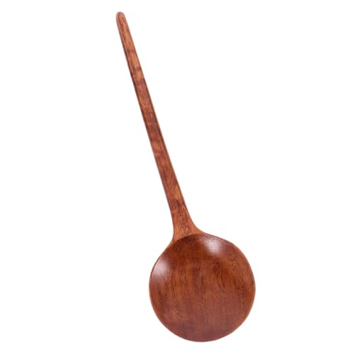 TIDTALEO Holz Suppenlöffel mit Langem Griff Robuster Japanischer Ramen Löffel Nachhaltiger Küchenutensil aus Holz Großer Schöpflöffel für Suppe Nudeln und Brei Stilvolles Design für von TIDTALEO