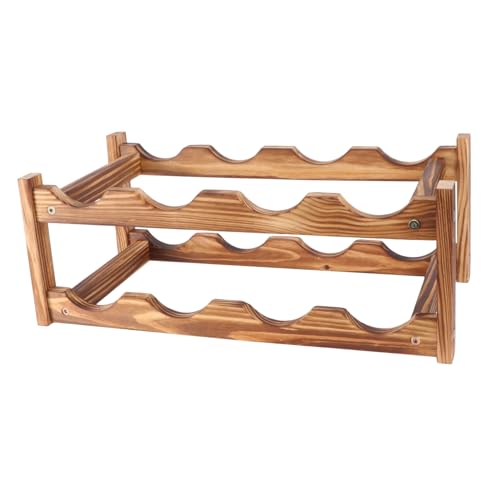 TIDTALEO Weinflaschen Organizer aus Holz Doppelschichtiger Weinhalter Weinregal für Küche Esszimmer Weinkeller Design TIDTALEO Weinflaschen Organizer aus Holz Doppelschichtiger Weinhalter Weinregal für Küche Esszimmer Weinkeller Design von TIDTALEO