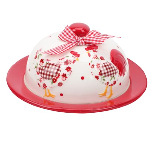 TIDTALEO Keramischer Butterteller mit Elegantem Blumendesign Hochwertige Aufbewahrung für Butter und Desserts für Täglichen Gebrauch und Dekoratives Element Ihrer TIDTALEO Keramischer Butterteller mit Elegantem Blumendesign Hochwertige Aufbewahrung für Butter und Desserts für Täglichen Gebrauch und Dekoratives Element Ihrer von TIDTALEO
