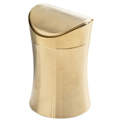 TIDTALEO Kleiner Mülleimer mit Deckel aus Moderner Platzsparender Tischabfalleimer für Büro Schlafzimmer und Küche Eleganter Abfalleimer für Frische Umgebung TIDTALEO Kleiner Mülleimer mit Deckel aus Moderner Platzsparender Tischabfalleimer für Büro Schlafzimmer und Küche Eleganter Abfalleimer für Frische Umgebung von TIDTALEO