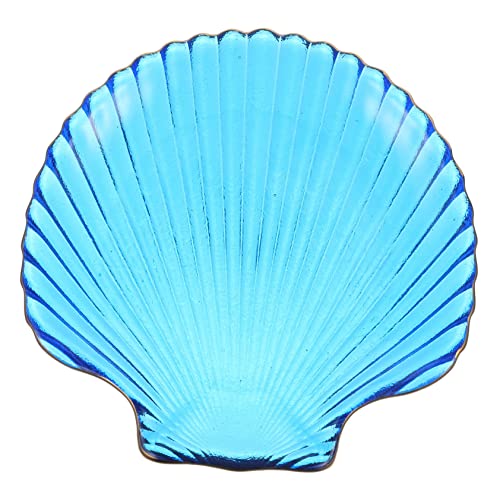 TIDTALEO Kreative Muschelform Glasplatte Transparente Servierschale für Snacks Obst und Fingerfood für Feiern und Anlässe Leicht zu Reinigen und Geruchsfrei von TIDTALEO