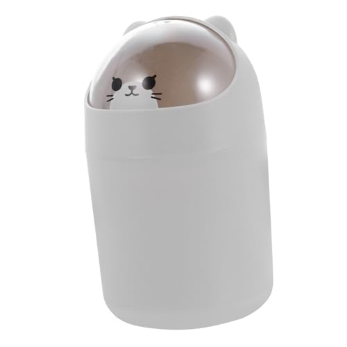 TIDTALEO Kreativer Cartoon Abfalleimer mit Deckel Kleiner Mülleimer für Schreibtisch und Büro Niedliches Tierdesign für Schlafzimmer und Wohnbereiche TIDTALEO Kreativer Cartoon Abfalleimer mit Deckel Kleiner Mülleimer für Schreibtisch und Büro Niedliches Tierdesign für Schlafzimmer und Wohnbereiche von TIDTALEO