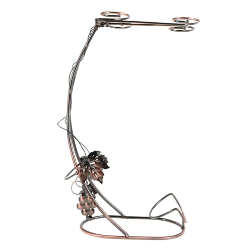 TIDTALEO Kreatives Weinregal mit Spiralhaken Eleganter Flaschen und Gläserhalter für Esszimmer und Bar Vielseitig Einsetzbar für Verschiedene Weingläser Robustes und Stilvolles Design von TIDTALEO