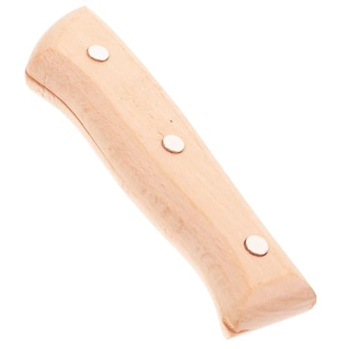 TIDTALEO Küchenmesser Ersatzgriff aus Holz Ergonomischer Kochschneidergriff Langlebiger für Cutter Einfache Installation Komfortable Handhabung für Kochmesser von TIDTALEO