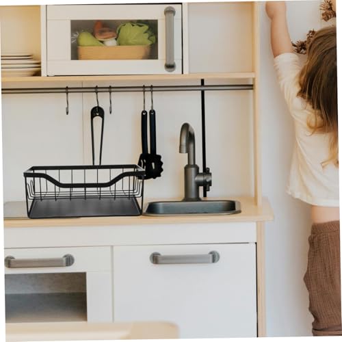 TIDTALEO Küchenspüle Organizer aus Langlebigem Carbonstahl mit Abtropfgestell Multifunktionaler Schwammhalter für Spüle Seife und Bürste Kompakt und Robust für Küchen Badlagerung Schwarz TIDTALEO Küchenspüle Organizer aus Langlebigem Carbonstahl mit Abtropfgestell Multifunktionaler Schwammhalter für Spüle Seife und Bürste Kompakt und Robust für Küchen Badlagerung Schwarz von TIDTALEO