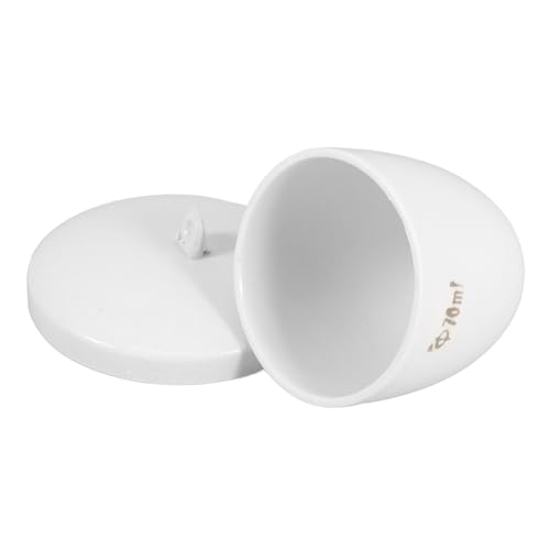 TIDTALEO Laboratory Porcelain Crucible Chemischer Tiegel für Kristallisation für Labor und Industrie Hochtemperaturbeständig Vielseitig Einsetzbar von TIDTALEO