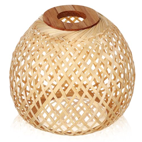 TIDTALEO Lampenschirm Rattan Deckenlampe Handgefertigt für Wohnzimmer Schlafzimmer Weiche Beleuchtung Multifunktional Kompatibilität Natürliches Design TIDTALEO Lampenschirm Rattan Deckenlampe Handgefertigt für Wohnzimmer Schlafzimmer Weiche Beleuchtung Multifunktional Kompatibilität Natürliches Design von TIDTALEO