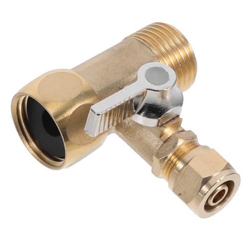 TIDTALEO Messing Wasserfilter Adapter mit Ventil Kompatibel mit Wasserreinigern Durchflussregelung für Flexibles Wassermanagement Langlebig Lecksicher TIDTALEO Messing Wasserfilter Adapter mit Ventil Kompatibel mit Wasserreinigern Durchflussregelung für Flexibles Wassermanagement Langlebig Lecksicher von TIDTALEO