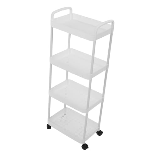 TIDTALEO Multi Tier Rollwagen mit Griff Mobiler Aufbewahrungswagen für Bad und Büro Stufiges Regal mit Drehbaren für Flexible Organisation TIDTALEO Multi Tier Rollwagen mit Griff Mobiler Aufbewahrungswagen für Bad und Büro Stufiges Regal mit Drehbaren für Flexible Organisation von TIDTALEO