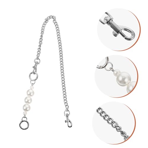 TIDTALEO Perlenketten Schulterriemen Ersatz Silber Handtaschenkette Strap Verlängerung Strap Zubehör für Damen Crossbody Taschen Modisch Robust TIDTALEO Perlenketten Schulterriemen Ersatz Silber Handtaschenkette Strap Verlängerung Strap Zubehör für Damen Crossbody Taschen Modisch Robust von TIDTALEO