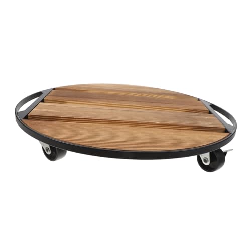 TIDTALEO Pflanzenroller mit Drehbaren Rundes Blumentopf Tablett Robuster Pflanzentopf Untersetzer mit Holzgestell Schwerlast Pflanzkübel Transportroller für Innen und Außen TIDTALEO Pflanzenroller mit Drehbaren Rundes Blumentopf Tablett Robuster Pflanzentopf Untersetzer mit Holzgestell Schwerlast Pflanzkübel Transportroller für Innen und Außen von TIDTALEO