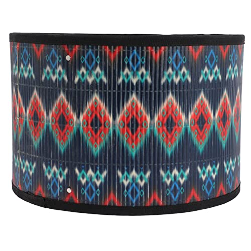 TIDTALEO Retro Bambuslampenschirm Vintage Deckenleuchte Pendelleuchte mit Retro Muster Schutz vor und Insekten Gestaltung für Gemütliche Beleuchtung von TIDTALEO