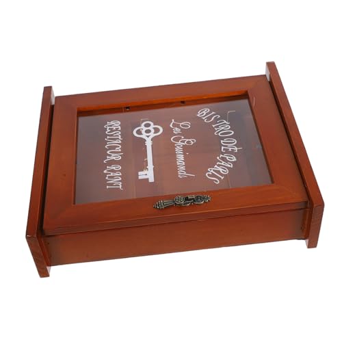 TIDTALEO Retro Holz Schlüsselkasten Wandmontage Schlüsselaufbewahrung Box für Hauseingang Dekorative Vintage Aufbewahrungsbox aus Fein Poliertem Holz in Braun TIDTALEO Retro Holz Schlüsselkasten Wandmontage Schlüsselaufbewahrung Box für Hauseingang Dekorative Vintage Aufbewahrungsbox aus Fein Poliertem Holz in Braun von TIDTALEO
