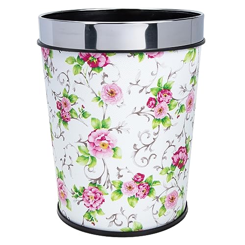 TIDTALEO Retro Mülleimer ohne Deckel Multifunktionaler Abfallbehälter aus Hochwertigem mit Goldenem Ring Papierkorb für Büro und Zuhause Langlebig TIDTALEO Retro Mülleimer ohne Deckel Multifunktionaler Abfallbehälter aus Hochwertigem mit Goldenem Ring Papierkorb für Büro und Zuhause Langlebig von TIDTALEO