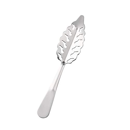 TIDTALEO Schlitzlöffel Multifunktionale Bar Utensilien für Eis und Absinthe Filterung für Cocktails und Partys Silber von TIDTALEO
