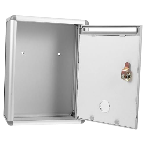 TIDTALEO Schlossgesicherter Wandbriefkasten aus Robustem Kunststoff und Metall Wetterbeständig Platzsparend Abschließbare Wandmontage für Post Vorschläge und Beschwerden Kompakte von TIDTALEO