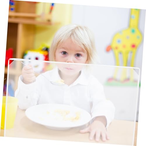 TIDTALEO Schreibtisch-trennwand aus Transparentem Kunststoff Abnehmbare Schutzwand für Schüler Stabiler Niesschutz Leicht und Handlich für Schule und Büro von TIDTALEO