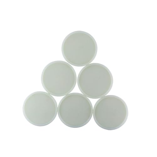 TIDTALEO Silikon-tischset Hitzebeständig Isolierunterlage Mit Fluoreszierendem Design Anti-rutsch-Matte Für Küche Und Zuhause Weiß von TIDTALEO