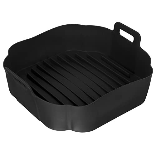 TIDTALEO Silikon Liner für Heißluftfritteuse Antihaft Backform für Fleisch Gemüse Desserts mit Griffen Hitzebeständig Leicht zu Reinigen TIDTALEO Silikon Liner für Heißluftfritteuse Antihaft Backform für Fleisch Gemüse Desserts mit Griffen Hitzebeständig Leicht zu Reinigen von TIDTALEO