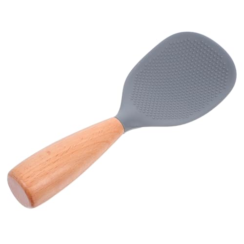 TIDTALEO Silikon Reislöffel mit Ergonomischem Holzgriff Hitzebeständig Selbststehend Antihaftbeschichtet Kratzschutz für Reiskocher Rutschfester Küchenlöffel zum Reisservieren TIDTALEO Silikon Reislöffel mit Ergonomischem Holzgriff Hitzebeständig Selbststehend Antihaftbeschichtet Kratzschutz für Reiskocher Rutschfester Küchenlöffel zum Reisservieren von TIDTALEO