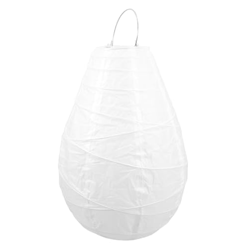 TIDTALEO Teardrop Papierlaterne Handgefertigt Dekorativer Lampenschirm für Warme Einladende Atmosphäre Leichter Papier Lampion für Party und Wohnraumdeko Minimalistisches Design von TIDTALEO
