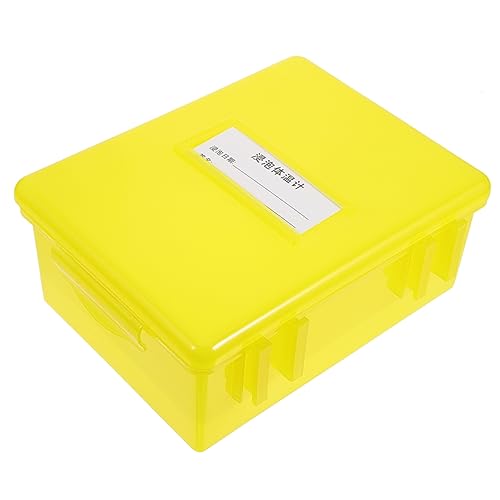 TIDTALEO Thermometer Desinfektionsbox Tragbarer Thermometerhalter mit Trocknungsfunktion für Hygienische Aufbewahrung für Zuhause und Unterwegs Gelb TIDTALEO Thermometer Desinfektionsbox Tragbarer Thermometerhalter mit Trocknungsfunktion für Hygienische Aufbewahrung für Zuhause und Unterwegs Gelb von TIDTALEO