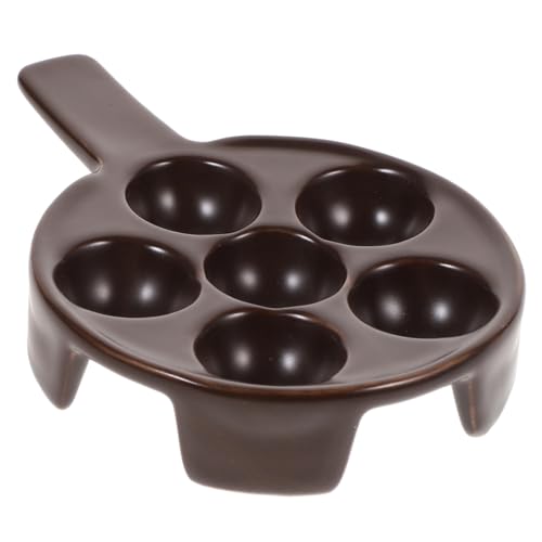 TIDTALEO Tragbare Keramik Escargot Backplatte mit Griff für Schnecken und Gourmetgerichte Design für Sicheres Servieren Langlebig und Pflegeleicht für Zuhause von TIDTALEO