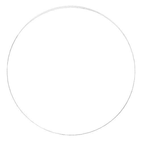TIDTALEO Transparente Acrylscheibe Rund Klare Acrylglasplatte DIY Basteln Malerei Kunsthandwerk Kunststoffscheibe für Kreative Projekte und Dekorative Anwendungen von TIDTALEO