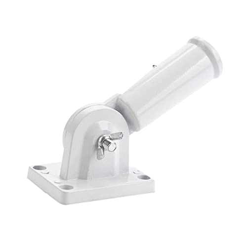 TIDTALEO Verstellbare Fahnenmasthalterung aus Aluminiumlegierung Rostfreie Mehrwinkelige Wandhalterung für Fahnenmasten Robuste Halterung für Garten Balkon Veranda Wetterbeständig und von TIDTALEO