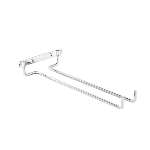 TIDTALEO Weinglashalter Wandmontage Weinregal Display Shelf aus Verchromtem Eisen für Hängende Weingläser Eleganter Goblet Rack für Bar Küche Restaurant Stabil und Platzsparend von TIDTALEO