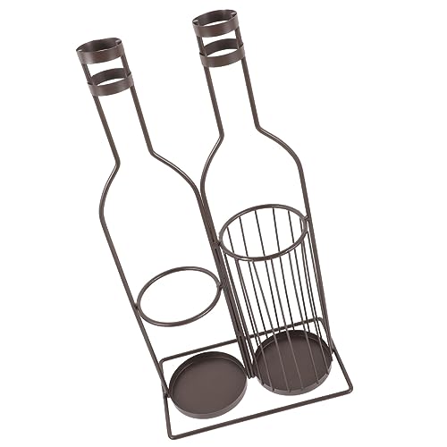TIDTALEO Weinhalter aus Multifunktionales Weinregal mit Korkenhalter für Flaschen Design für Zuhause Bar und Restaurant als zur Hochzeit von TIDTALEO