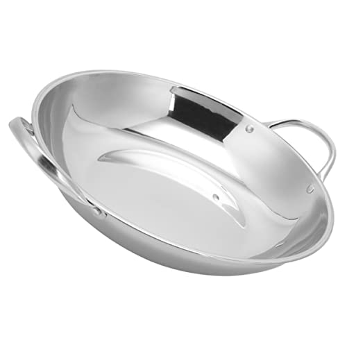 TIDTALEO Wok Topf mit Doppelgriff Kleiner Hot Pot Trockener Kochtopf Tragbarer Metall Küchenkochtopf Energiesparend Schnelle Wärmeübertragung TIDTALEO Wok Topf mit Doppelgriff Kleiner Hot Pot Trockener Kochtopf Tragbarer Metall Küchenkochtopf Energiesparend Schnelle Wärmeübertragung von TIDTALEO