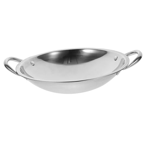 TIDTALEO Wokpfanne mit Doppelgriff Runder Hot Pot für Gas und Induktionsherde zum Kochen von Meeresfrüchten für Hot Pot Robust und Leicht zu Reinigen TIDTALEO Wokpfanne mit Doppelgriff Runder Hot Pot für Gas und Induktionsherde zum Kochen von Meeresfrüchten für Hot Pot Robust und Leicht zu Reinigen von TIDTALEO
