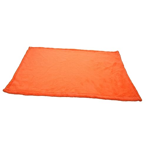 TIDTALEO Wunderschöne Flanell Haustierdecke Einfarbig Orange Leicht und Warm und Katzen Strapazierfähig für Ganze Jahr von TIDTALEO